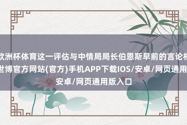 欧洲杯体育这一评估与中情局局长伯恩斯早前的言论相呼应-世博官方网站(官方)手机APP下载IOS/安卓/网页通用版入口